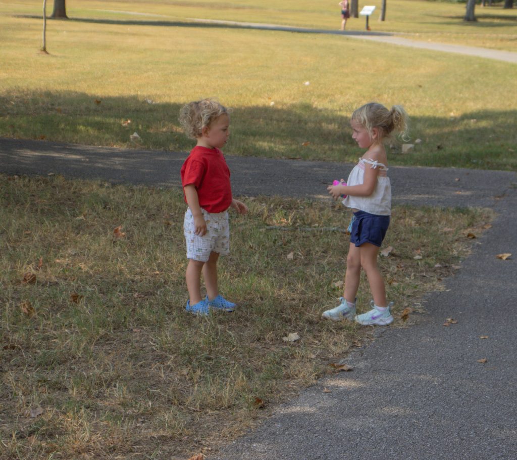 A group on the Storybook Trail