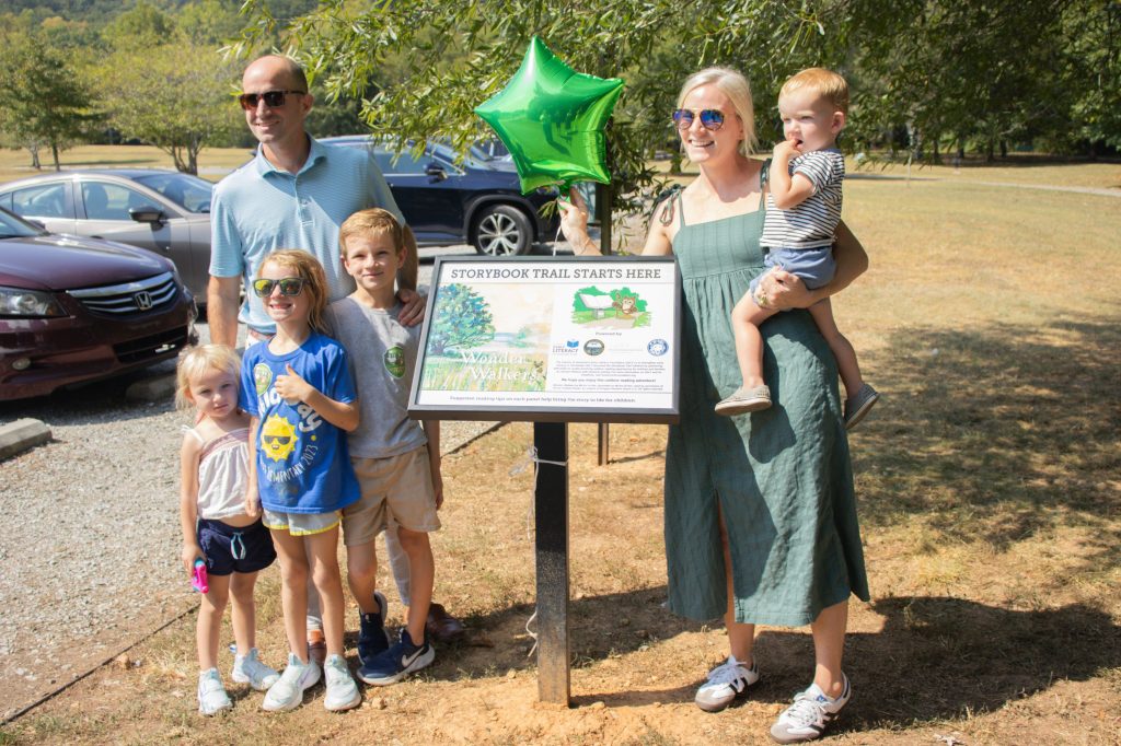 A group on the Storybook Trail